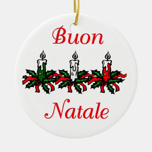 Buon Natale _ Merry Christmas Ornament