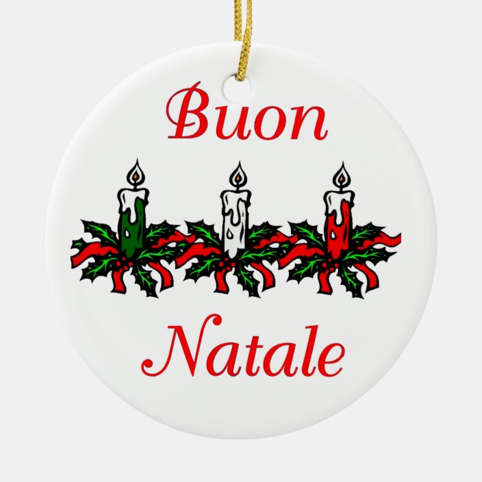 Buon Natale - Merry Christmas Ornament | Zazzle.com