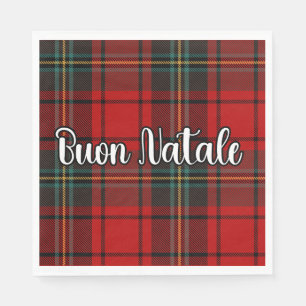 Buon Natale Plaid Napkins
