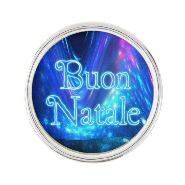 Buon Natale - Qaanaaq - Northern Lights Pin (Front)