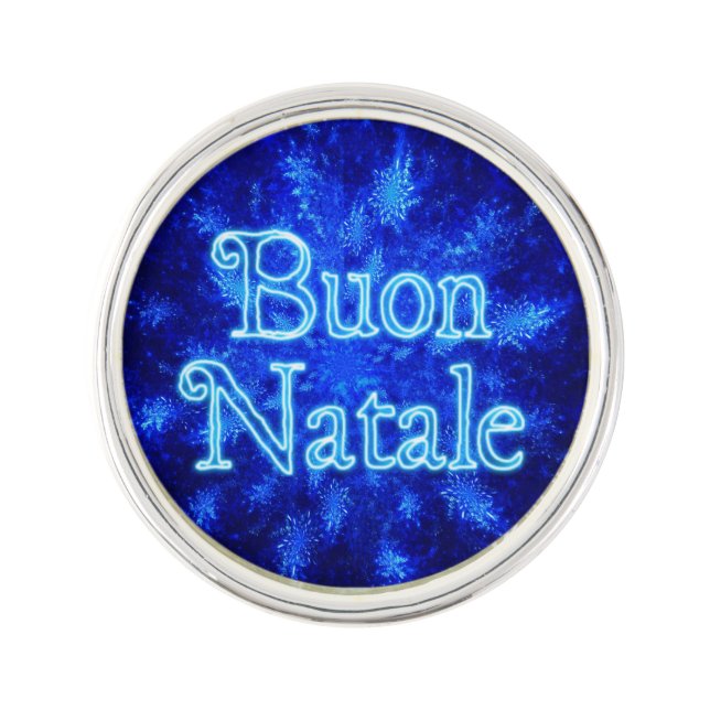 Buon Natale - Snowburst Pin (Front)