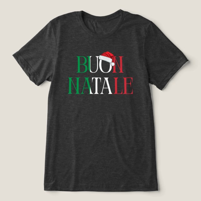 Buon Natale Tri-Blend Shirt (Design Front)