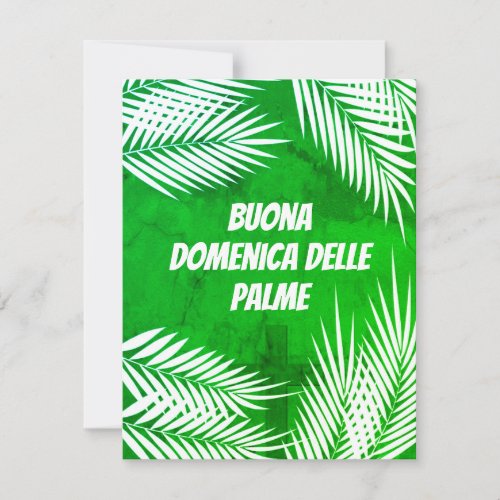 Buona Domenica delle Palme  Italian Palm Sunday  Holiday Card
