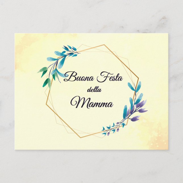 Buona Festa della Mamma | Happy Mother's Day Postcard (Front)
