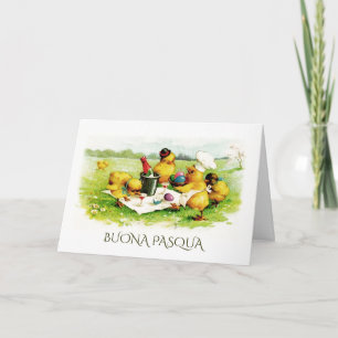 Buona Pasqua. Easter Greeting Cards in Italian