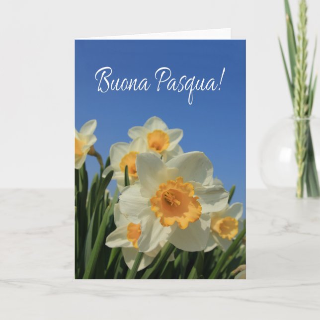 Buona Pasqua Italian Happy Easter Holiday Card (Front)