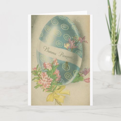 Buona Pasqua  Vintage Italian Easter Card