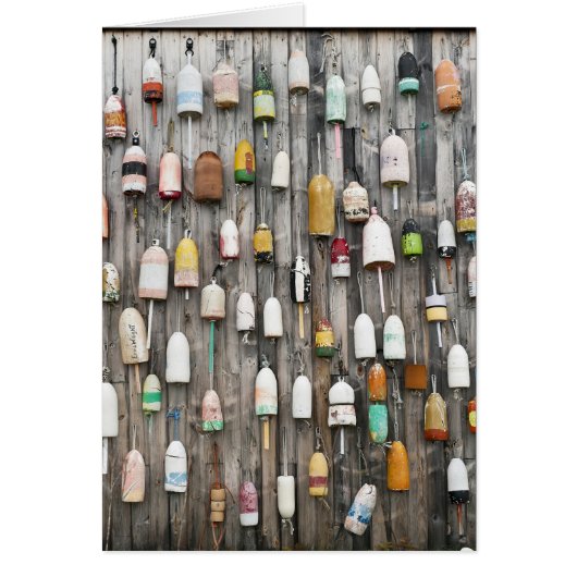 Buoy shack, Maine Cards (Front)