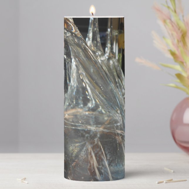 Buoyancy Casting Eloquent Pillar Candle (In Situ)