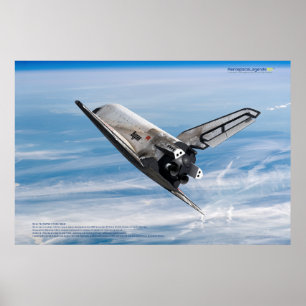 Buran: Legendary Soviet Shuttle in Flight Poster