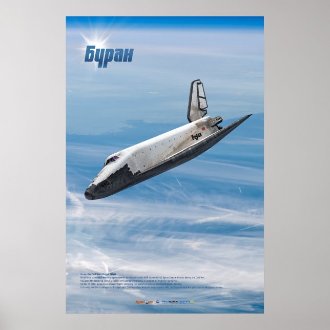 Buran: Legendary Soviet Shuttle in Flight  Poster (Front)