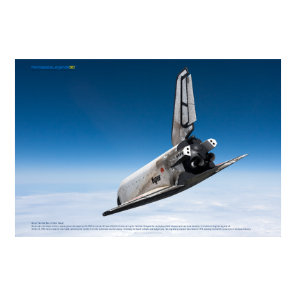 Buran Spaceplane: Cloud Descent Poster