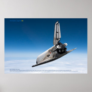 Buran Spaceplane: Cloud Descent Poster