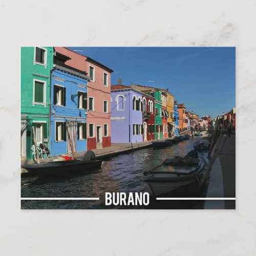 Burano Island Venice Postcard