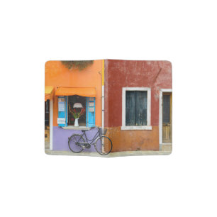 Burano Italy Buildings Passport Holder