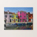 Burano Italy Canal Ii Jigsaw Puzzle at Zazzle