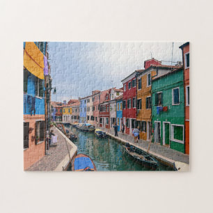 Burano, Italy - Colorful Homes Jigsaw Puzzle