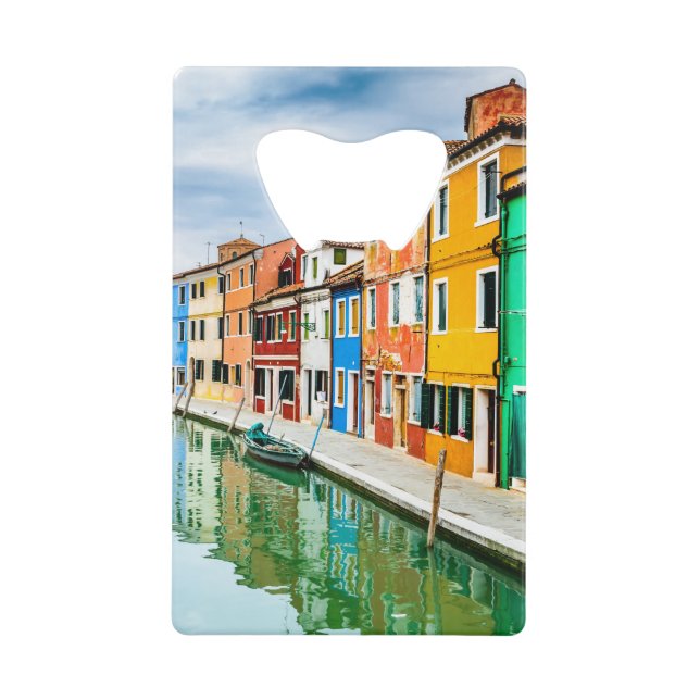 Burano, Italy Credit Card Bottle Opener (Front)
