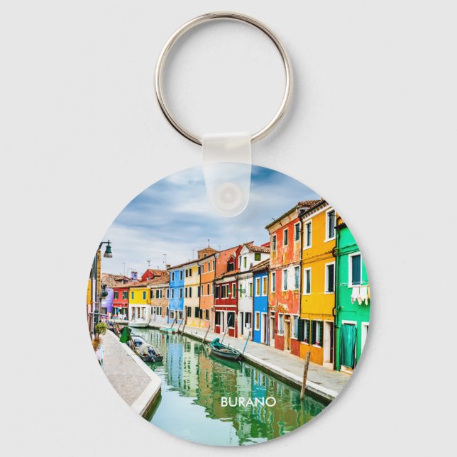 Burano, Italy Keychain (Front)