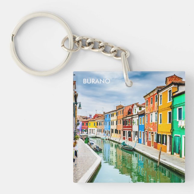 Burano, Italy Keychain (Front)