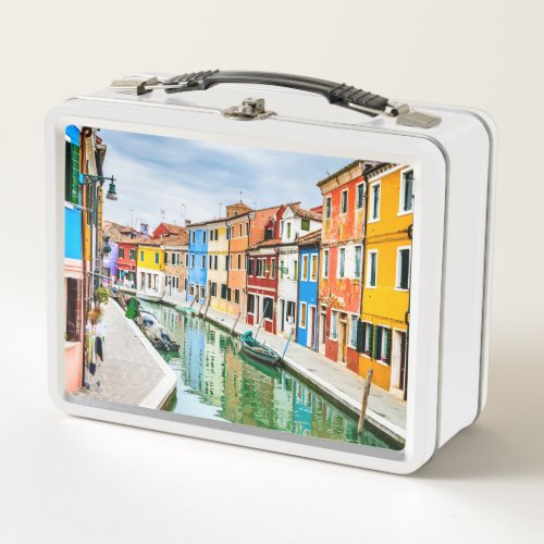 Burano Italy Metal Lunch Box