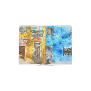 Burano Italy near Venice Italy Passport Holder