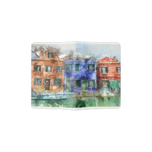 Burano Italy near Venice Italy Passport Holder