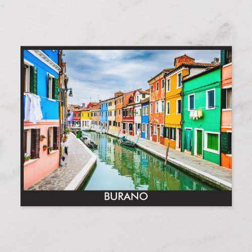 Burano Italy Postcard