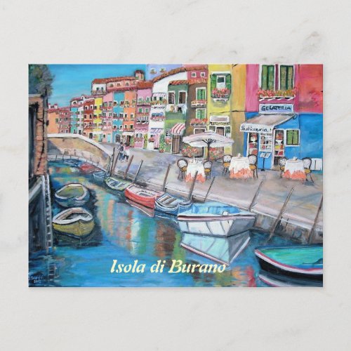 Burano Italy _ Postcard