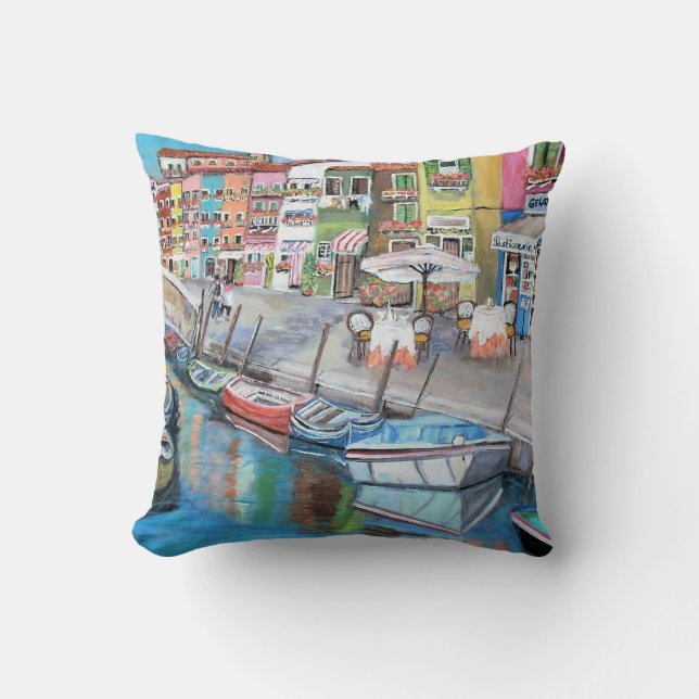 Burano, Italy - Throw Pillow (Front)