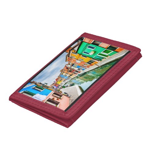 Burano Italy Trifold Wallet