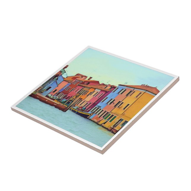 BURANO - Venetian Lagoon Venice - Burano Ceramic Tile (Side)