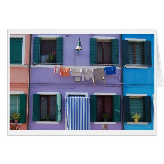 Burano, Venice Italy Cards (Front Horizontal)