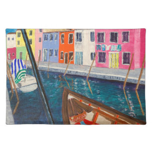 Burano Venice Italy Cloth Placemat