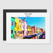 Burano, Venice watercolor painting (Front/Back)