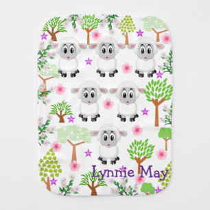 Burb Cloth Baby Cute Baby Sheep