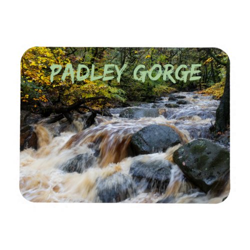 Burbage Brook in Full Spate Padley Gorge UK Magnet