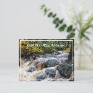 Burbage Brook in Full Spate, Padley Gorge, UK Postcard
