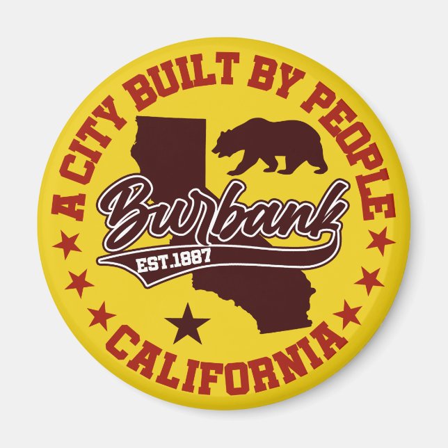 Burbank,California Magnet (Front)