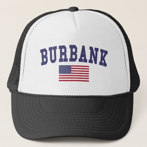 Burbank US Flag Trucker Hat