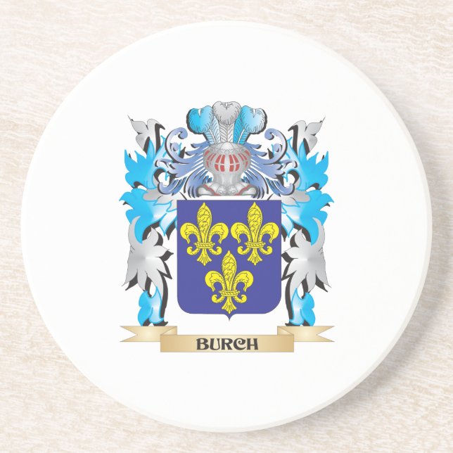 Burch Coat of Arms Drink Coaster (Front)