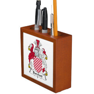 Burchett Family Crest Desk Organizer