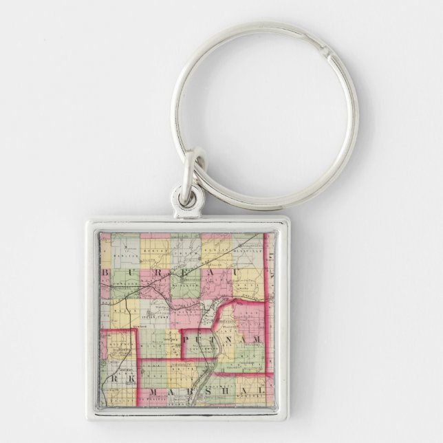 Bureau, Putnam, Stark, Marshall counties Keychain (Front)