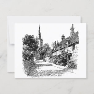 Burford Village Cotswolds  Postcard