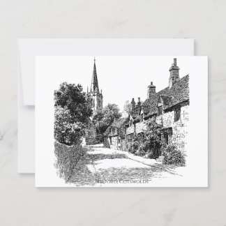 Burford Village Cotswolds Postcard