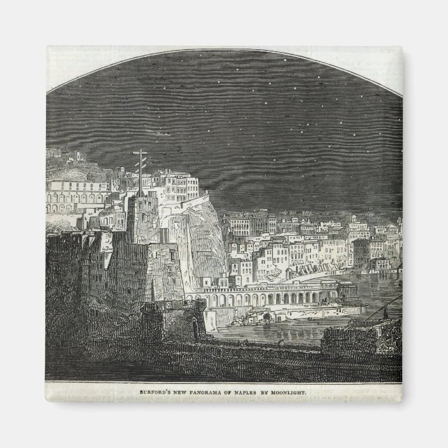 Burford's New Panorama of Naples by Moonlight Magnet (Front)