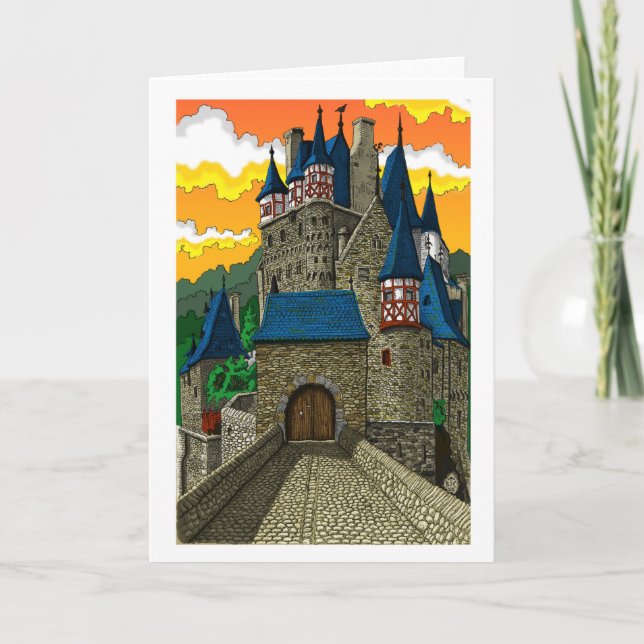 Burg Eltz - In Color - Greeting Card (Front)