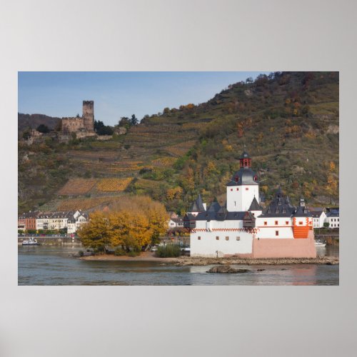 Burg Gutenfels Castle Landscape Poster