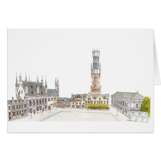 Burg Square. Bruges Belgium. Cards (Front Horizontal)