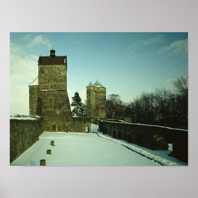 Burg Stolpen, built c.1100 Poster (Front)